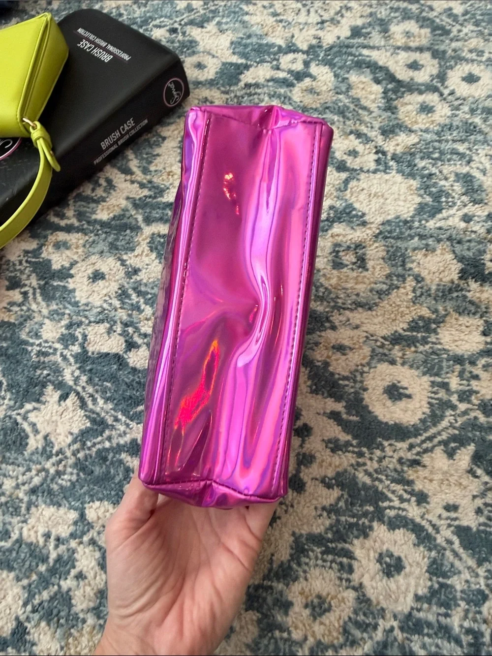 Jeffree Star Iridescent Hot Pink Cosmetic Pouch - Picture 7 of 11